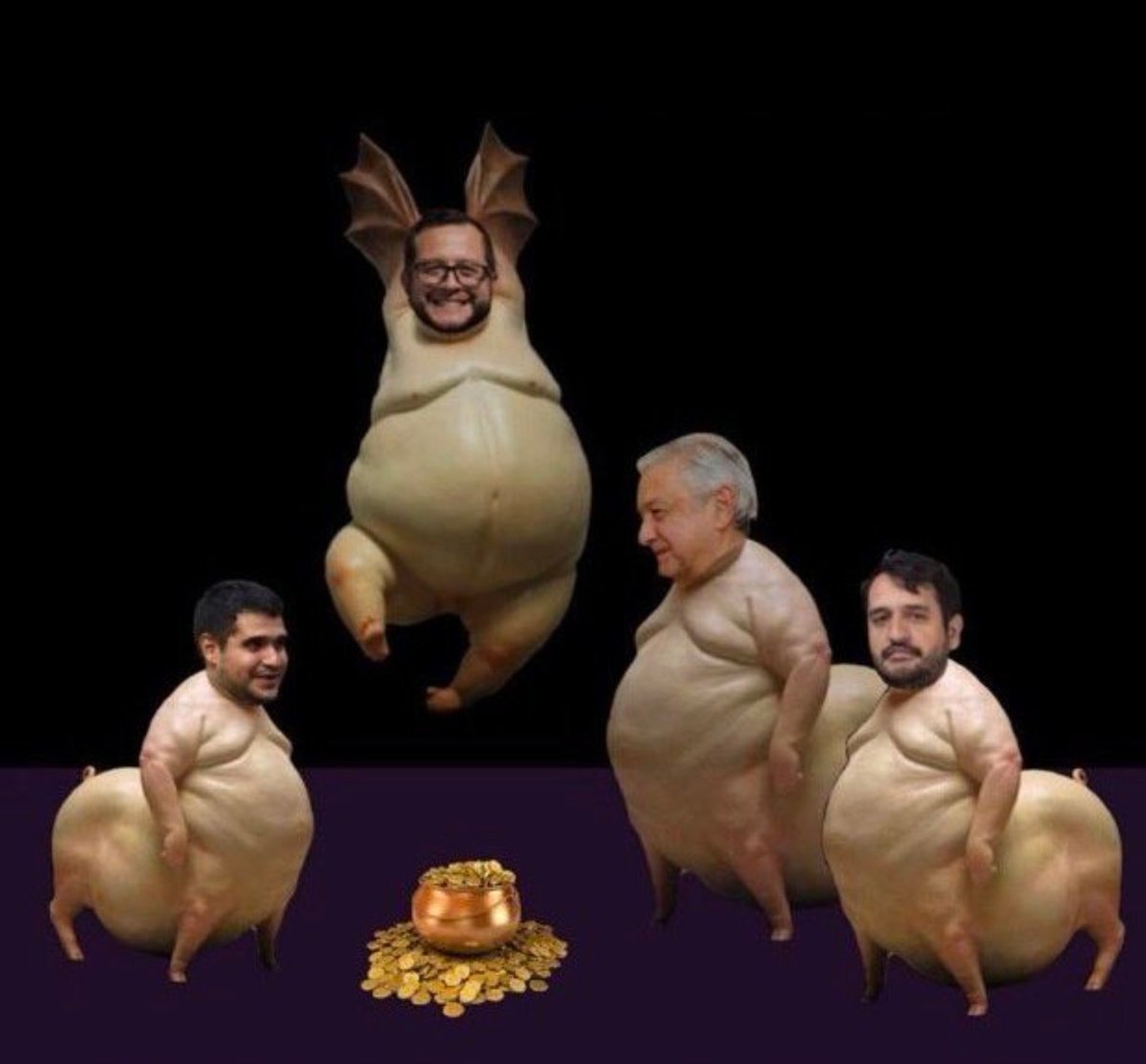 DonInsensato_'s tweet photo. ¿Conocen a los cerdos del bienestar?
Bueno, aquí se los presento
Una sarta de huevones que solo vinieron a robar. https://t.co/Bmo0Rt0ZMO