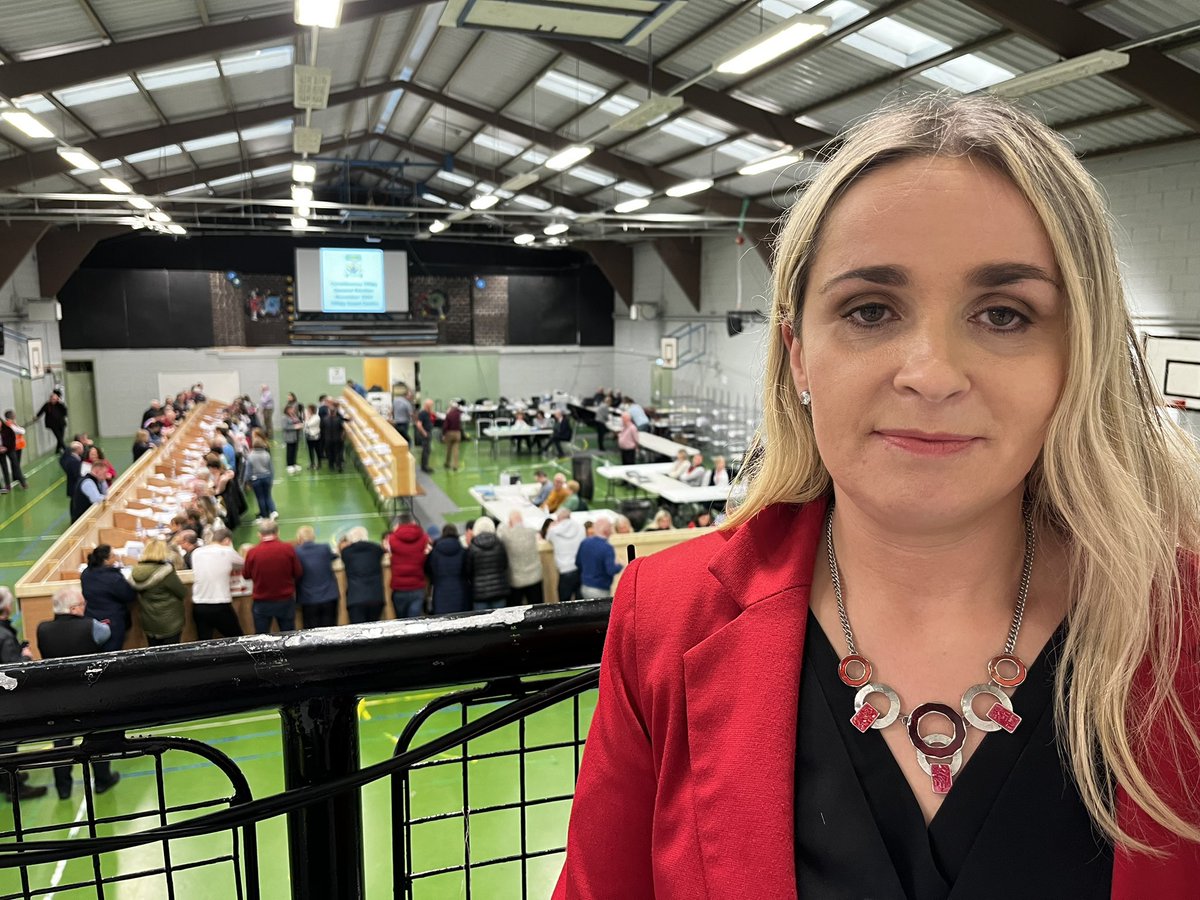 “It's still early days, but it's looking very good” - independent Carol Nolan is set to top the poll and retain her seat according to tally figures <a href="/rtenews/">RTÉ News</a> #offaly #GE24