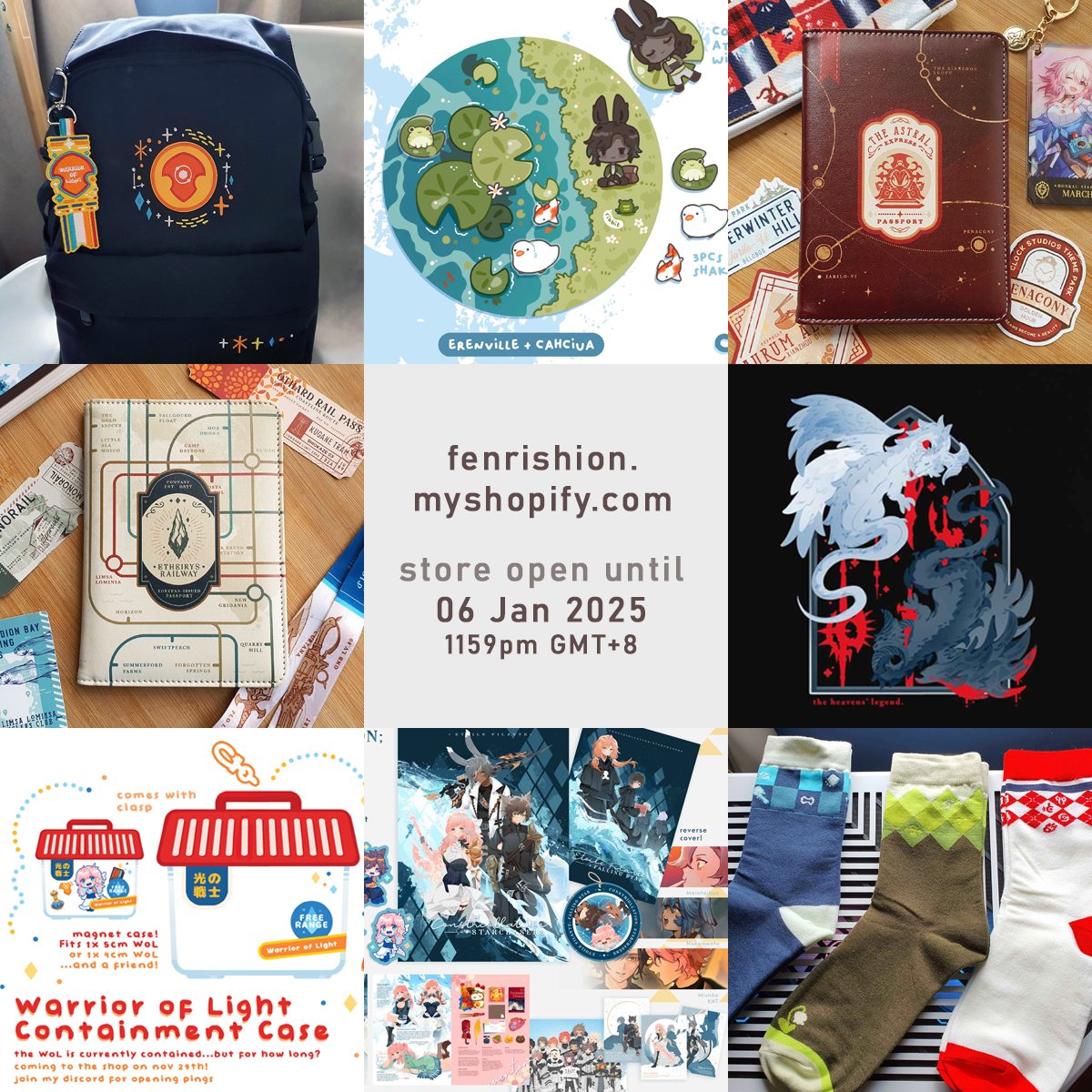 Fenrishion's tweet photo. RTs very appreciated!✨️
Thanks for waiting patiently! I've put up a bunch of new things :>

You can access it in the image link- make sure to click "View All Items"!

All orders will receive a Christmas card as well as a little gift! Happy shopping and happy holidays! ❤️ https://t.co/VjWXdLhZ6B