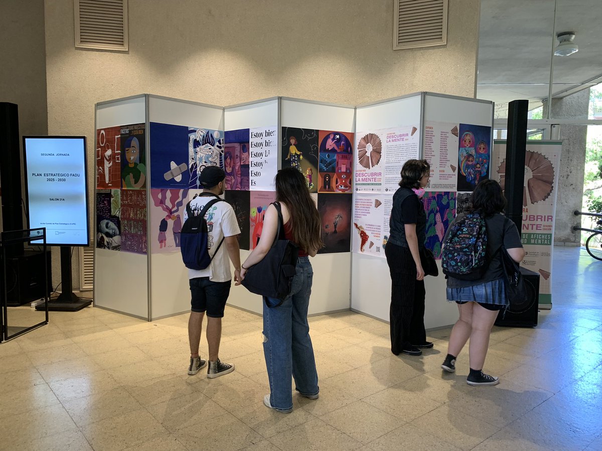blog_miramama's tweet photo. Hoy sábado, hasta las 20h pueden pasar por #Culturafest y ver la expo de afiches “ilustrar para descubrir la mente” en el hall de la @fadu_udelar 

Gracias @cpu_uruguay @psicoudeIar @UNQoficial por el apoyo! @marufazio https://t.co/5fZ5q1iL5K