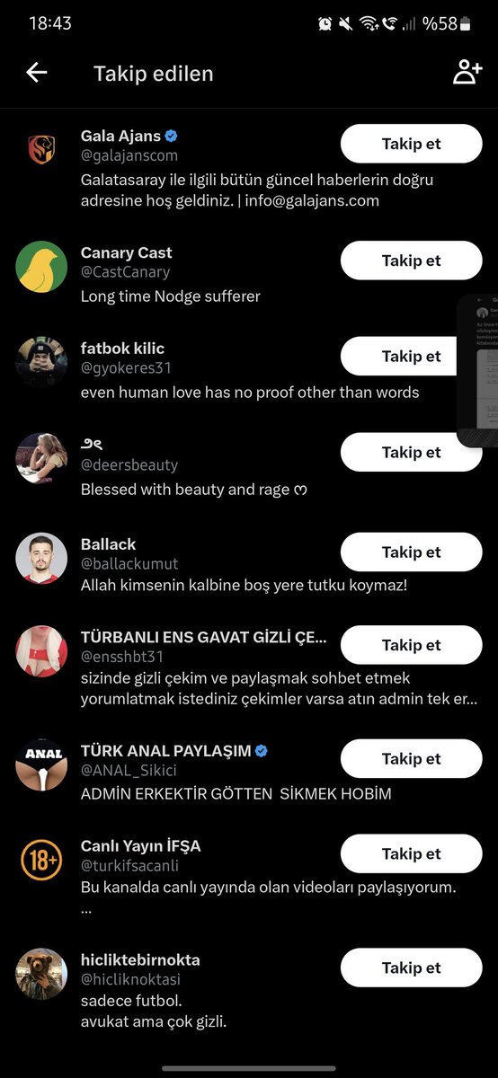 bomber_tipster's tweet photo. @eduardo93735 @coffeeemaniac @_agah_bey @piggydetanirlar Takip ettiğin hesaplar senin ne kadar büyük bir sapık olduğunu gösteriyor. Kendini fake hesabından ifşalatmasaydın bari. Onunki bununki. https://t.co/vGVPIexGXo