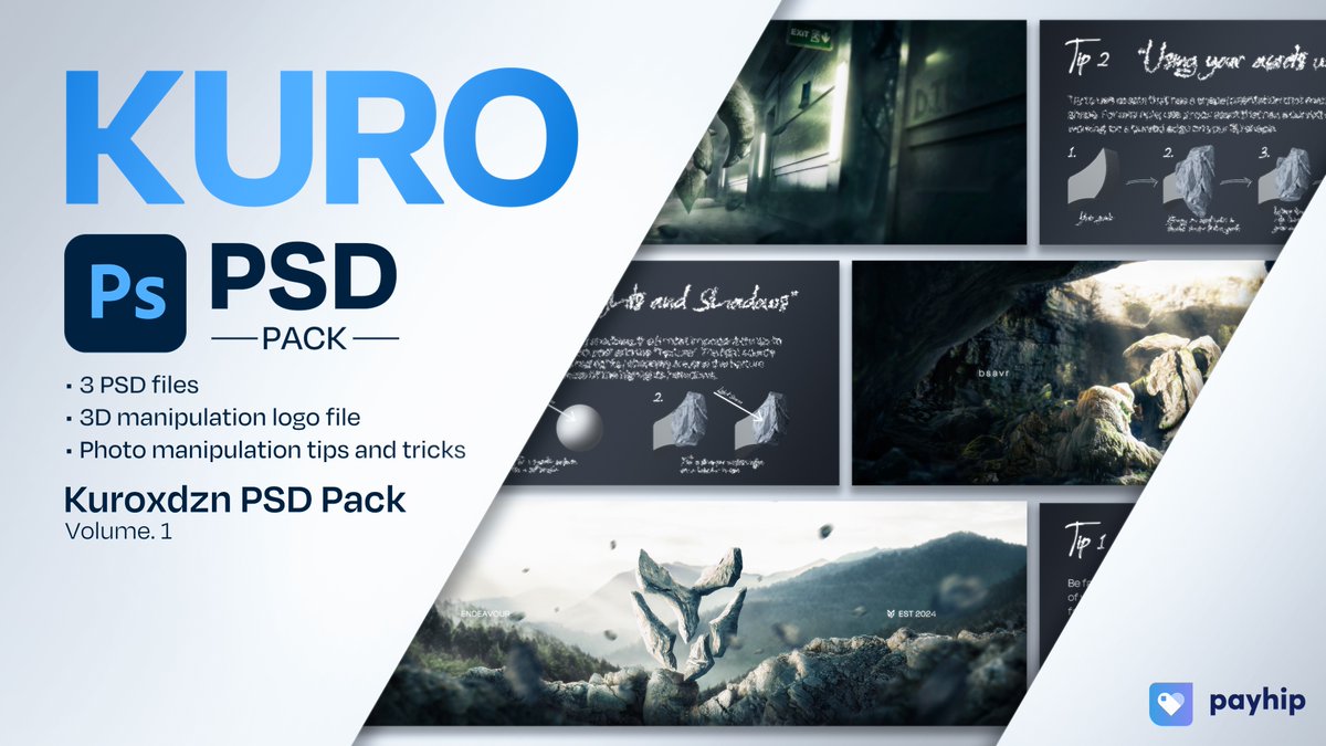 "Kuro's PSD Pack v.1" OUT NOW 🚀

Free copy every 15 retweets ♻️
Buy it here :
payhip.com/b/mOwI6