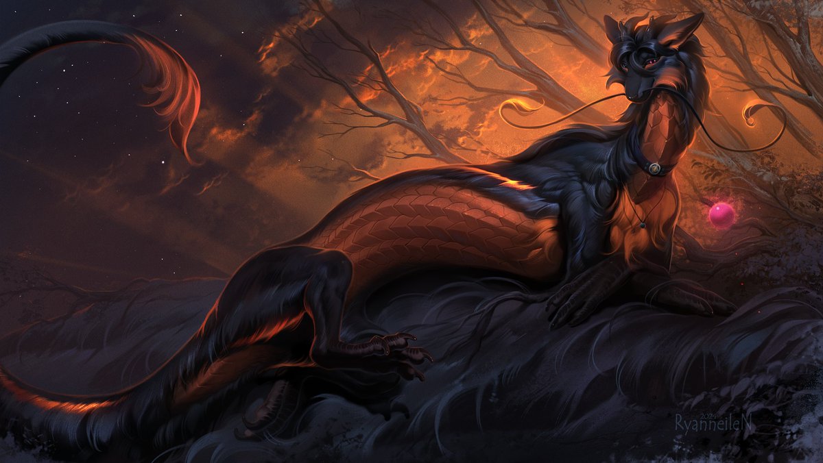 RyanneileN's tweet photo. Commission for @NikkyVix   🌅 
Was made in June https://t.co/cLagsCckCL