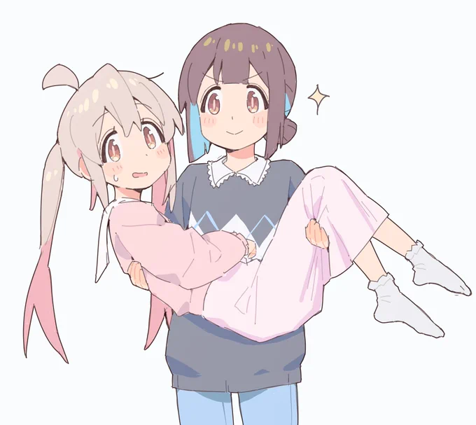 お姫様だっこ!#おにまいお絵かき#おにまいお絵描き 
