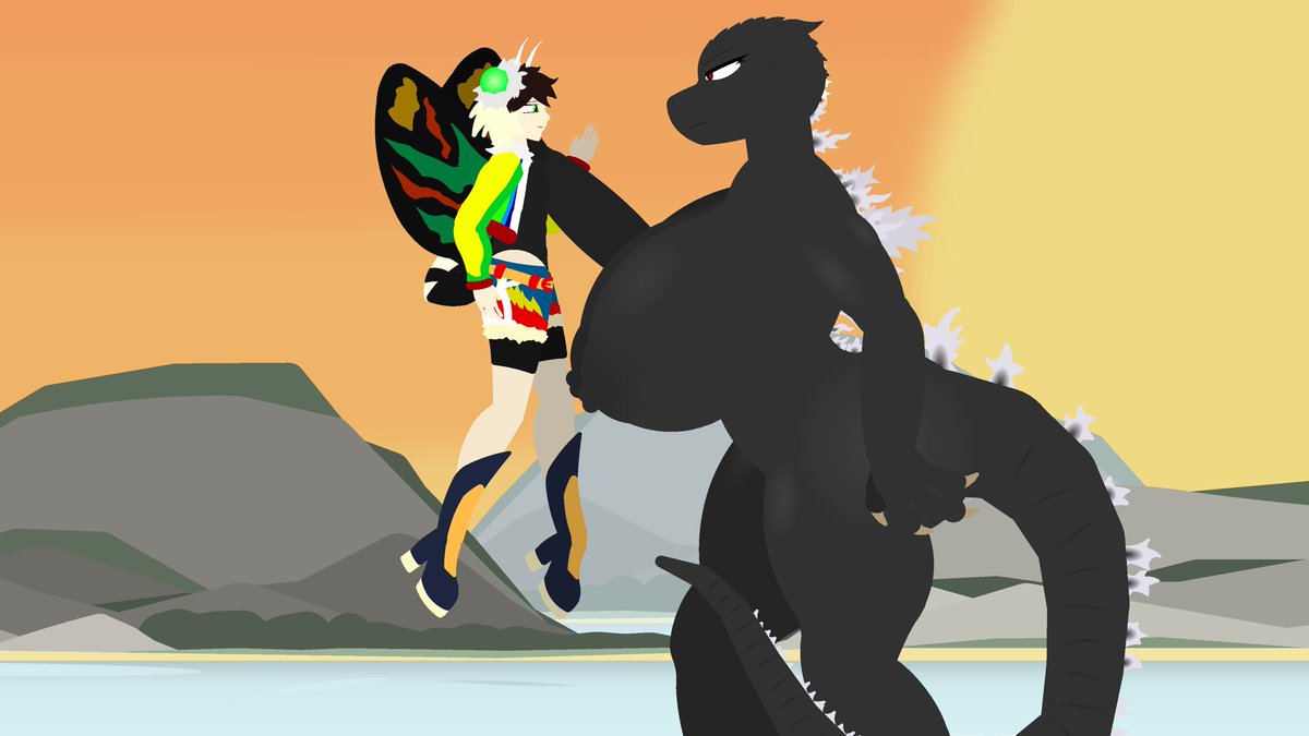 SimpleGoji 🔞 on X: Seems like Final Wars Goji stumbled upon a certain  moth watching her while trying to relax on the beach Mothra Leo by  @Bradley71932966 Kaijugirls Kaiju Godzilla GodzillaFinalWars Sticknodes  