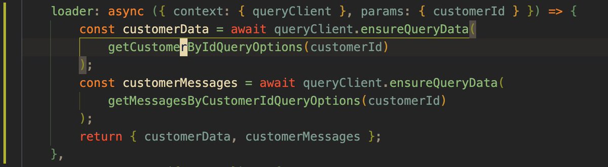 half_cto_'s tweet image. Help!
How to run more than one ensureQueryData() inside loader of #TanStackRouter ? I'm not sure if I'm doing it right... #tanstack #reactquery #tanstackquery #tanstackstart