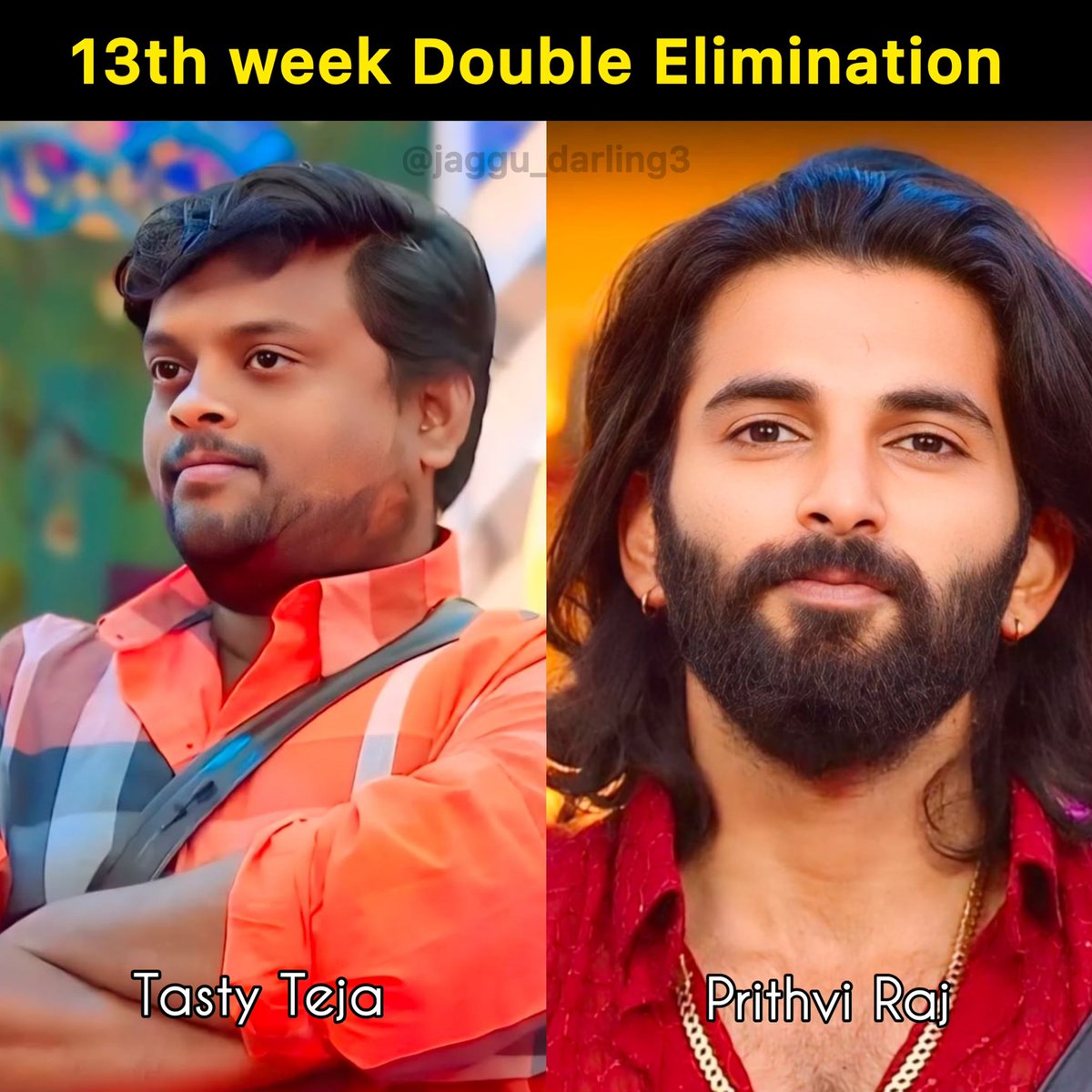 Tasty Teja and Prithvi Raj Eliminated ✓ #BiggBossTelugu8