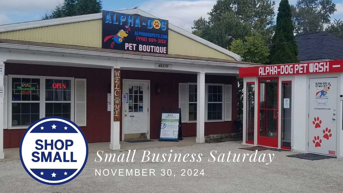 Today is Small Business Saturday, and we wanted to say thank you to all of our customers for supporting us. By shopping at local businesses, you are helping our wonderful community grow!

#PetStore #SmallBusinessSaturday #ShopSmall