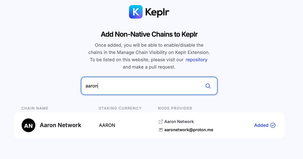 Airdrops (@airdrops_one) on Twitter photo $AARON Airdrop 🪂from <a href="/aaronetwork/">Aaron Network</a> is in your wallet if you were eligible and confirmed - for $ATOM Stakers 🥩
You can see your $AARON allocation:
➡️chains.keplr.app
➡️Add "Aaron"
➡️In Keplr go to Mange Chain Visibilit and check off Aaron to see your allocation
$AARON $AARON Airdrop 🪂from <a href="/aaronetwork/">Aaron Network</a> is in your wallet if you were eligible and confirmed - for $ATOM Stakers 🥩
You can see your $AARON allocation:
➡️chains.keplr.app
➡️Add "Aaron"
➡️In Keplr go to Mange Chain Visibilit and check off Aaron to see your allocation
$AARON