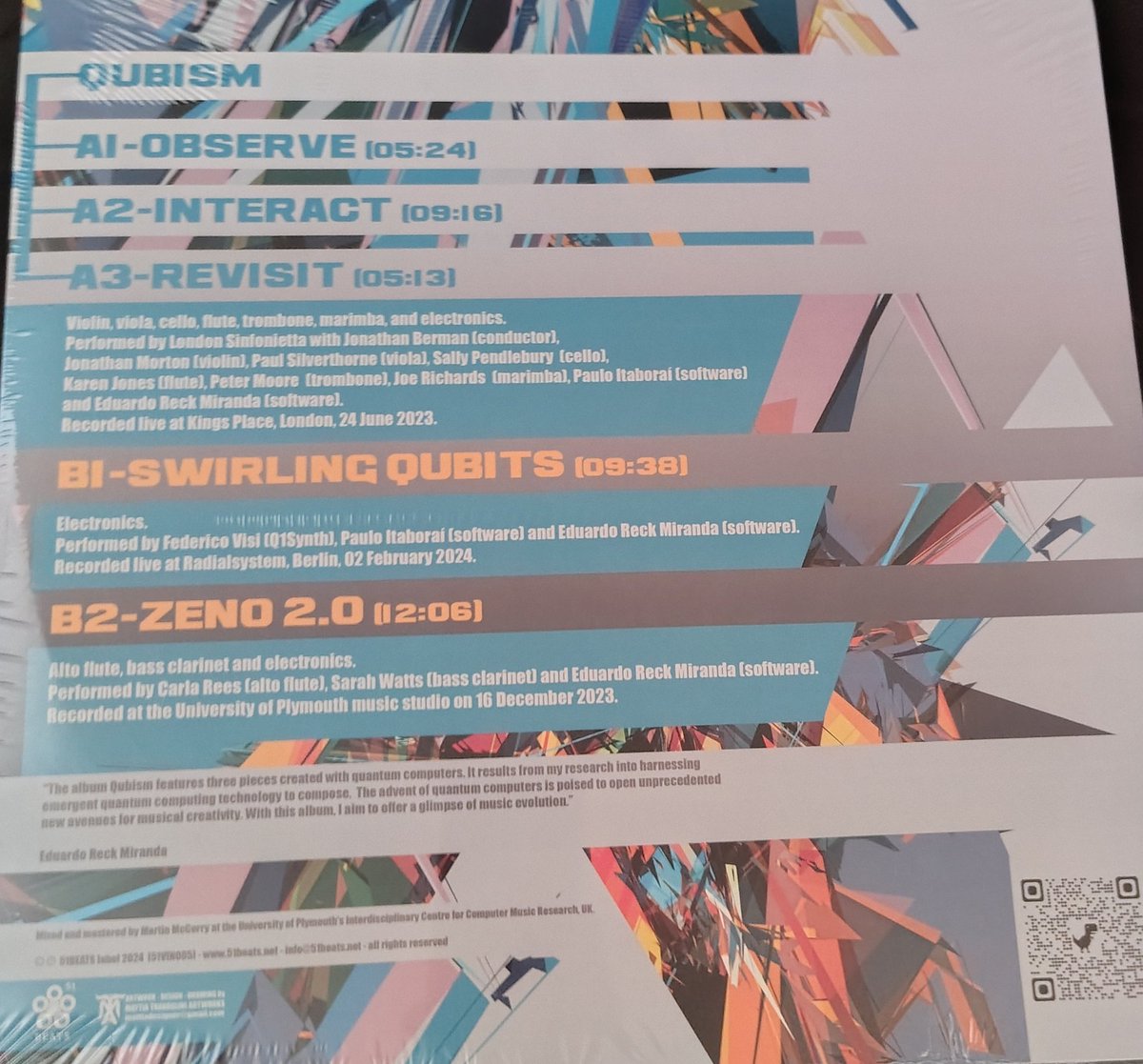hexidized's tweet photo. I just received the best gift of the year from @bio_computer 🙏 

Their album "QUBISM" blends perfectly their passion for the future of the arts,
To quote Eduardo, "Harnessing the emergent quantum technology to compose."

Congratulations on bringing to life such a vision 🤩 https://t.co/cehMwF90g5