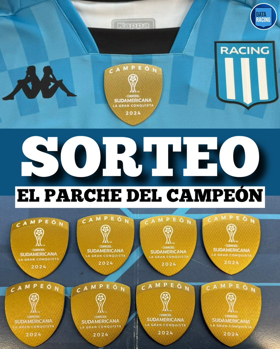 DataRacingOK's tweet photo. ¡¡SORTEO DE CAMPEÓN!! 🥇🏆

🔝 4 PARCHES, 4 GANADORES. Pasás por el local y te lo estampan en la camiseta que vos quieras 😎

👉🏻 Seguí a @DataRacingOK y @CamisetasNani 

👉🏻 RT y etiquetá a tus amigos (más comentarios, más chances)

✅ ¡LISTO! EL SÁBADO 7 ANUNCIAMOS LOS GANADORES. https://t.co/MaHfHYU2nw