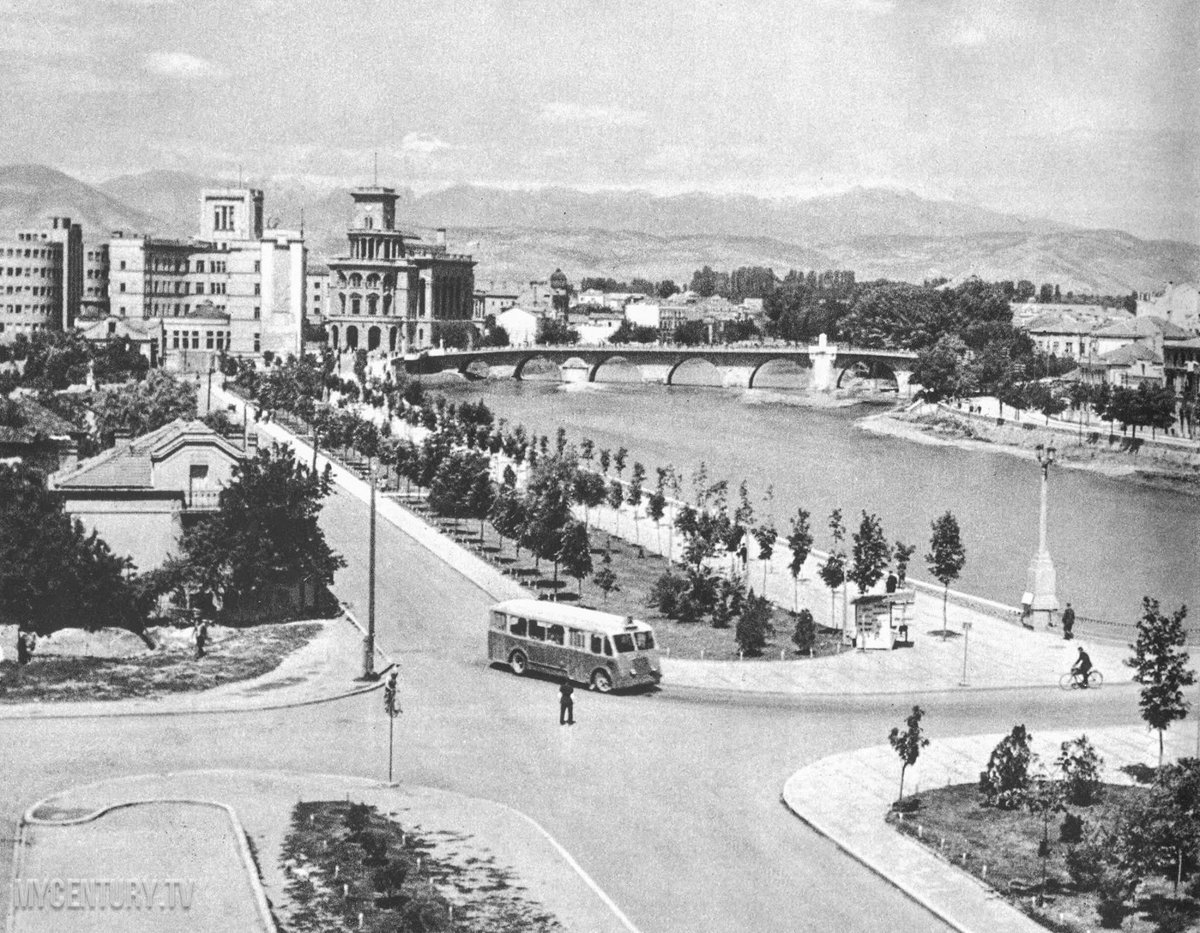 Skopje in 1958, only years before the devastating earthquake of July 1963.