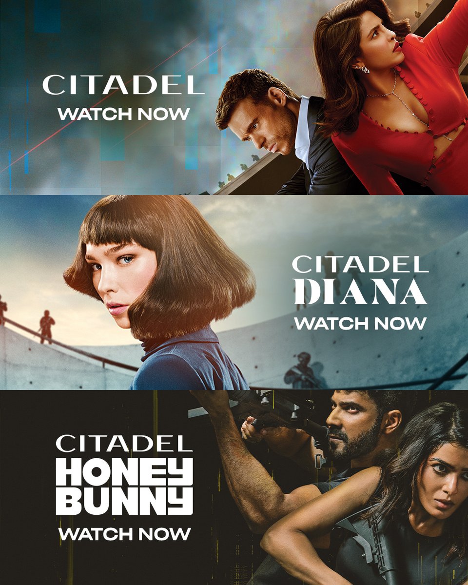 Citadel (@citadelonprime) on Twitter photo Secrets, lies, and spies. The world of Citadel has expanded. Watch Citadel Season 1, Citadel: Diana, and Citadel: Honey Bunny now on <a href="/PrimeVideo/">Prime Video</a>.
#CitadelOnPrime #CitadelDiana #CitadelHoneyBunny Secrets, lies, and spies. The world of Citadel has expanded. Watch Citadel Season 1, Citadel: Diana, and Citadel: Honey Bunny now on <a href="/PrimeVideo/">Prime Video</a>.
#CitadelOnPrime #CitadelDiana #CitadelHoneyBunny