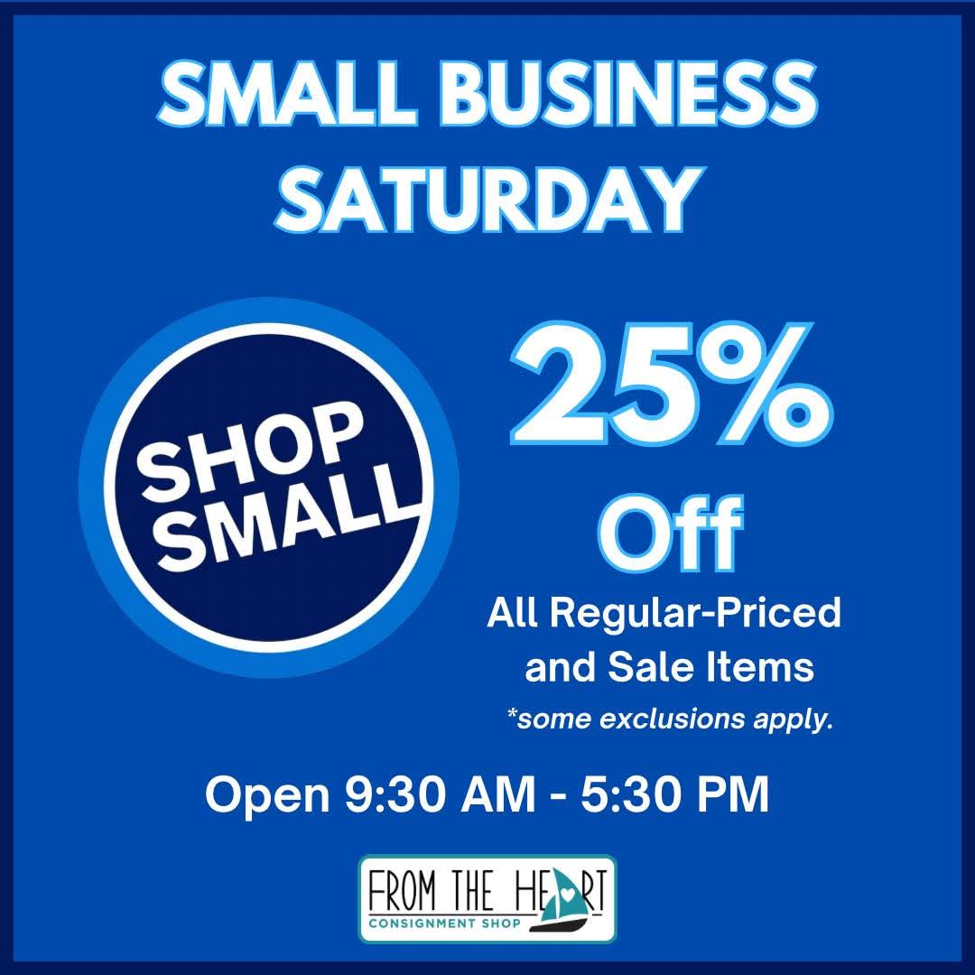 FTH_Consignment's tweet image. Stop in TODAY for our SMALL BUSINESS SATURDAY sale!! 

25% OFF all regular-priced items and sale items!😳

OPEN 9:30 AM - 5:30 PM 
 #consignmentatitsbest #shopsecondhandfirst
#shopsmall #shopsecondhand #shoplocal #smallbusinesssaturday2024 #SmallBusinessSaturday