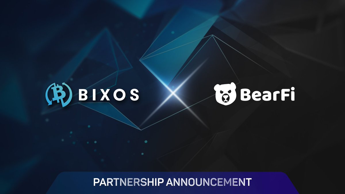 Partnership Announcement:

Bixos x BearFi!

We are excited to announce our partnership with <a href="/BearFiBot/">BearFiBot</a> ! Together, we aim to redefine user experience by combining Bixos’ innovative blockchain solutions with BearFi’s gamified ecosystem and RWA reward systems. 🚀

🌟 What This