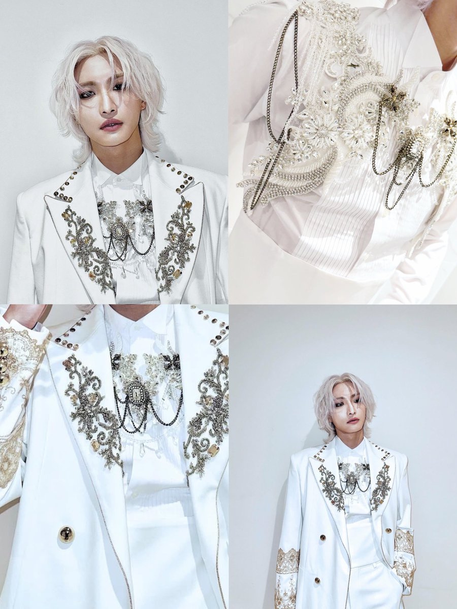 the details on seonghwa’s mma outfit 🤍