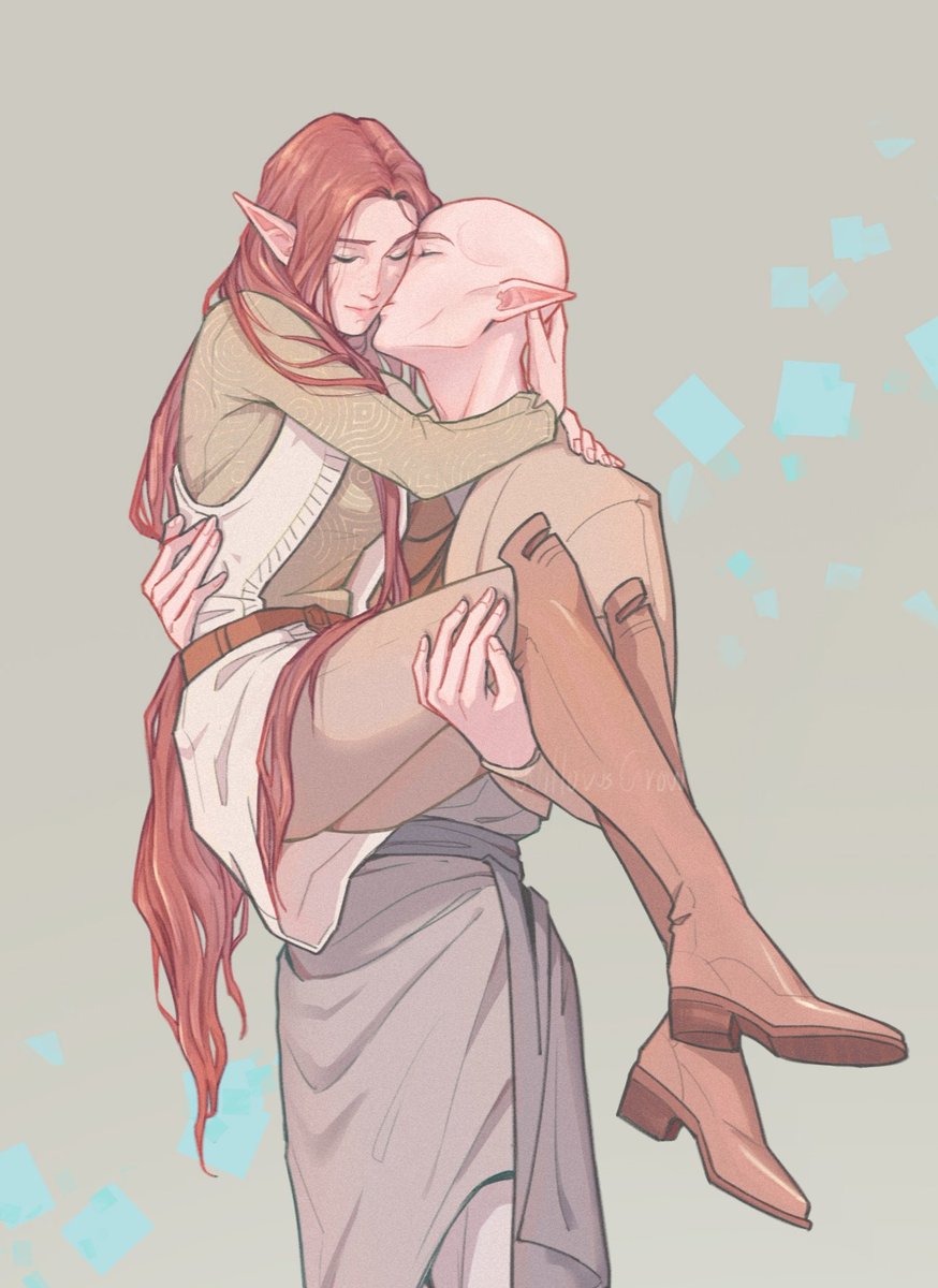 CharlotteBai30's tweet photo. #DragonAgeVeilguard #Solavellan https://t.co/MYeHusKEd6