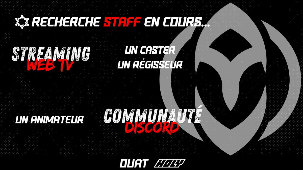 ouat_lol's tweet photo. 🎯RECRUTEMENT OUAT 🎯

La OUAT recherche ses prochains animateur·rice·s pour sa communauté Discord ainsi qu'un·e caster et un·e régisseur·sse pour notre webTV !

Aucune expérience est nécessaire tant que vous êtes motivés ! Nous pouvons vous former ! 💪

Contacts Discord : 
- mawie pour l'animation
- hurus pour la webTV