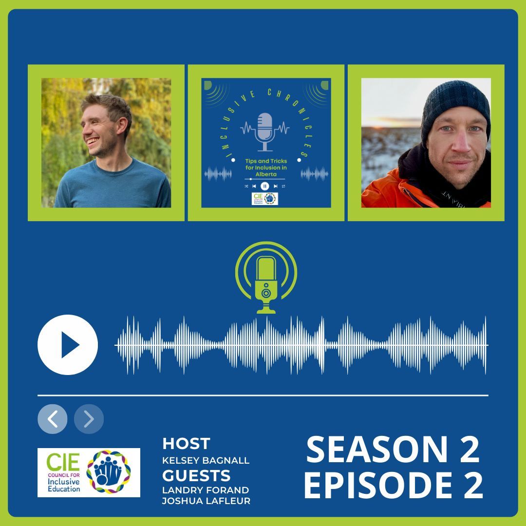 atainclusiveed's tweet image. 🌟 New Podcast Alert! 🎙️ Dive into Inclusive Chronicles: Tips and Tricks for Inclusion in Alberta with host Kelsey Bagnall as she chats with Landry Forand and Joshua LaFleur. Discover expert insights and practical strategies for implementing inclusive assessment practices!