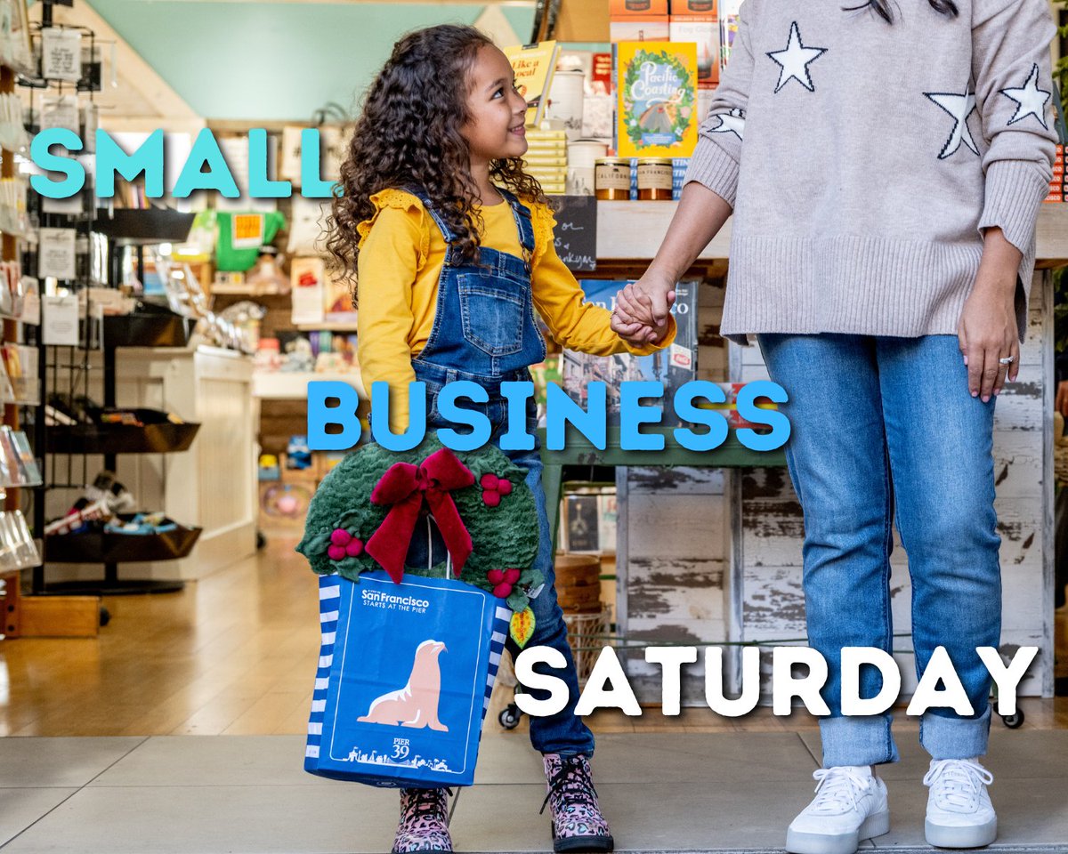 PIER39's tweet image. Did you know over 75% of PIER 39's businesses are small businesses? 💡
This holiday season, spend local and shop San Francisco. Visit pier39.com for a directory of all of our shops, restaurants, and attractions. #smallbusinesssaturday
