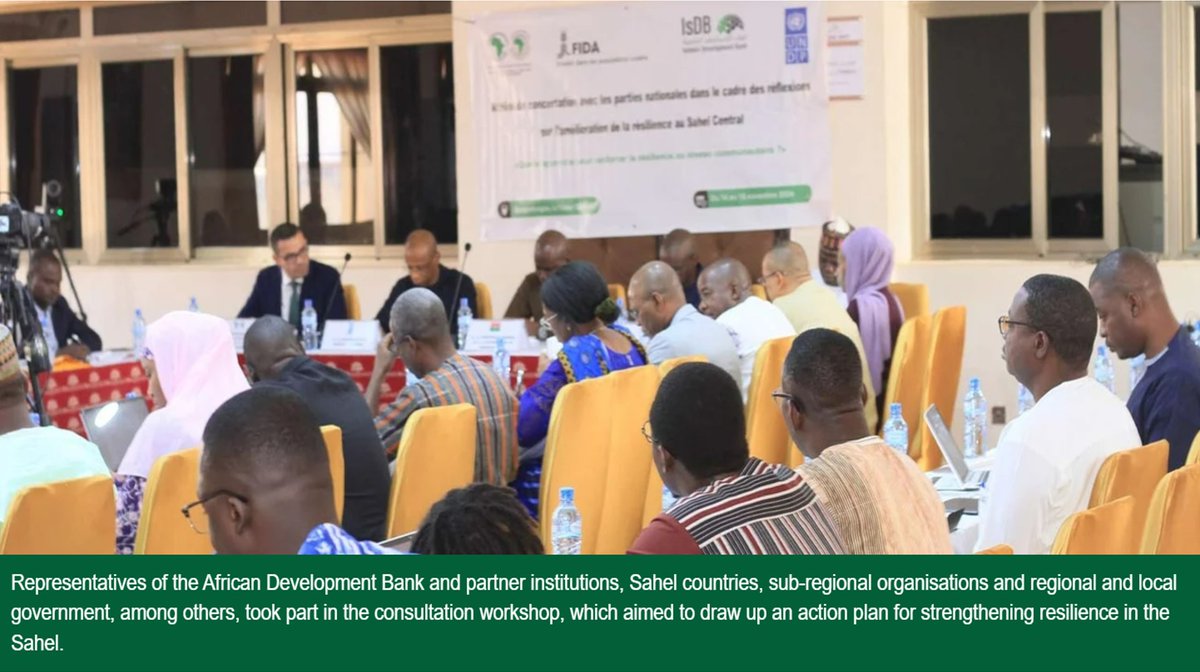 #BurkinaFaso: <a href="/AfDB_Group/">African Development Bank Group</a>, <a href="/UNDP/">UN Development</a>, <a href="/IFAD/">International Fund for Agricultural Development</a>, <a href="/IsDB/">Andrew Naylor</a> unite to develop comprehensive action plan to rebuild &amp; strengthen #resilience in Sahel region. Workshop focused on 5 key themes.

Discover them: bit.ly/3Z3hnmX