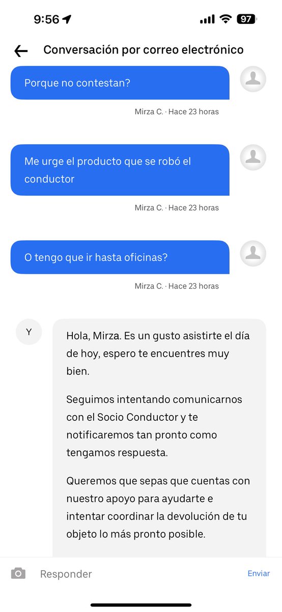 Justmirzac's tweet photo. @Uber_MEX Evidencias de que @Uber_MEX no contesta https://t.co/mbGYC5CLG6