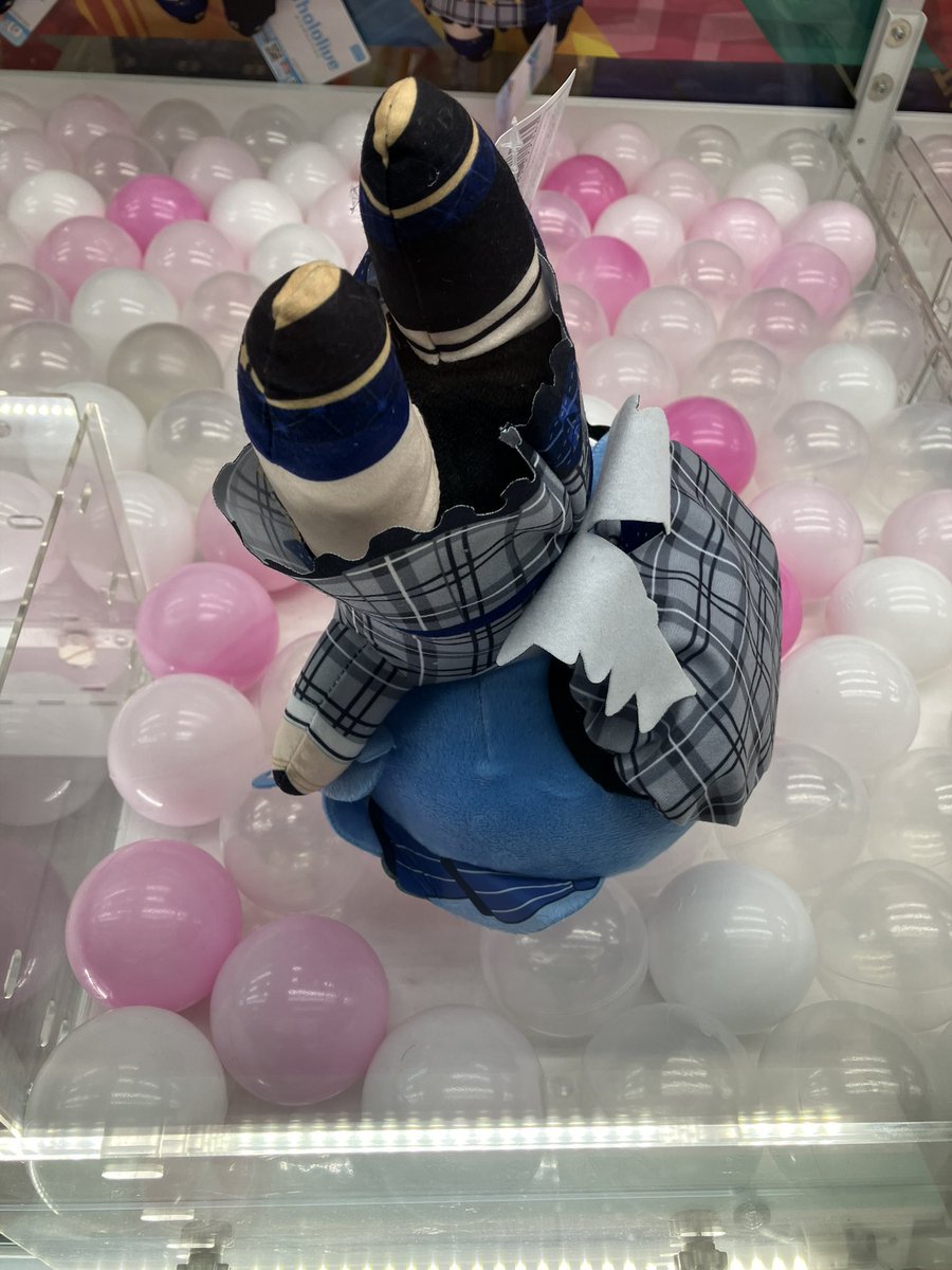 Schrade_'s tweet photo. 3000円くらいまでは取り敢えず粘るぞと意気込んで行ったら2回で手元に来てくれたすいちゃんのぬいぐるみ
お星様の下で撮ってみた✨
スマホなので星は写って無いけれどもはくちょう座とかが肉眼でもはっきり見えました⭐️
 #星街すいせい https://t.co/THcDcNFfY8