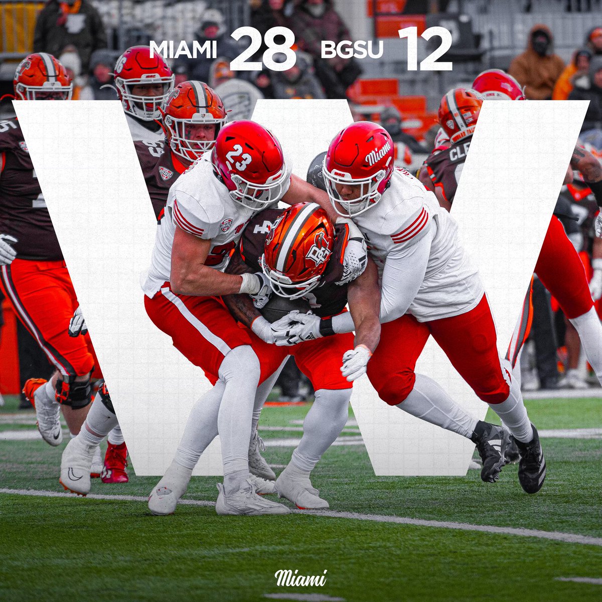 MiamiOHFootball's tweet photo. 7️⃣ straight wins &amp; Detroit Bound 🔥

#RiseUpRedHawks |  🎓🏆 https://t.co/eaR7wuVds1