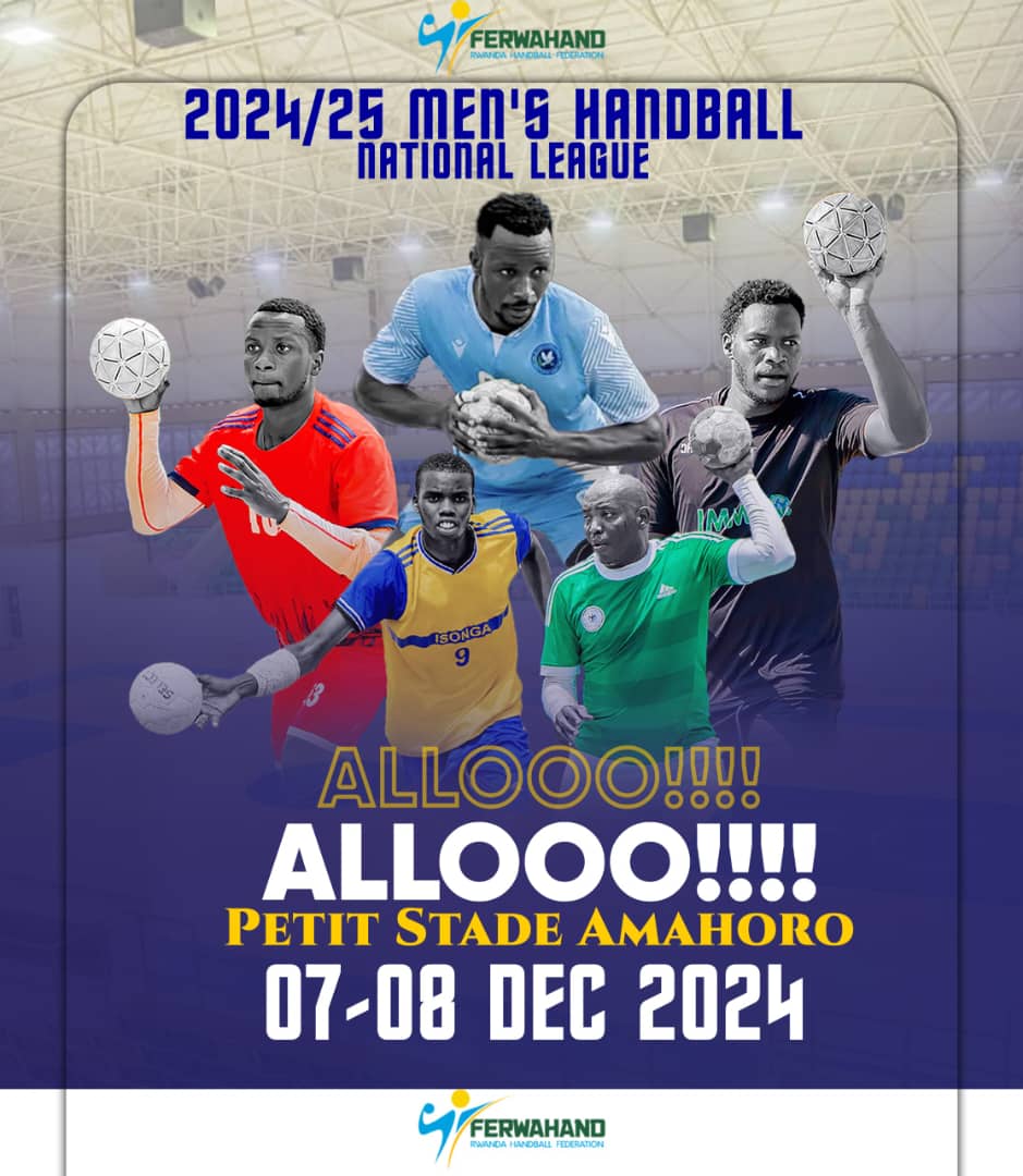 FerwahandRwanda's tweet photo. Petit Stade Amahoro!
Muze twese tuzahahurire ku wa Gatandatu no ku Cyumweru mu mpera z'icyumweru gitaha ahazakomereza Shampiyona y'icyiciro cya mbere ya Handball #RwandaHandballLeague .
Let's meet at #PetitStadeAmahoro
#HandballIsOurChoice https://t.co/pSTHUQGpAI