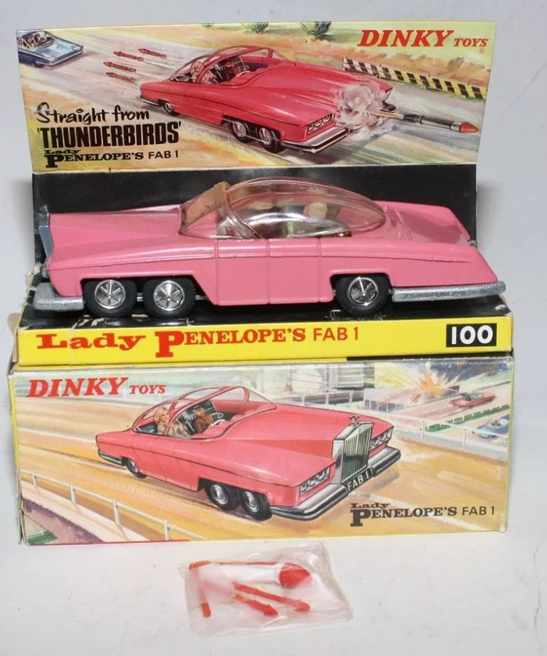 minifanaticscom's tweet photo. Dinky 100 Lady Penelope’s FAB-1 , Pale Pink & Fluorescent Pink.
#vintagediecasttoy
#dinkytoy
#gerryanderson
#thunderbird
#ladypenelop https://t.co/TiS8Wu3slM