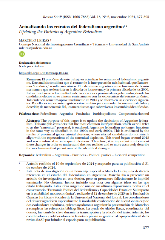 @rSAAP (@revistasaap) on Twitter photo <a href="/alcides_bazza/">Alcides Bazza</a> <a href="/UNLitoral/">Universidad del Litoral</a> <a href="/IHuCSoLitoral/">IHuCSo Litoral UNL-CONICET</a> <a href="/romideltredici/">Romi Del Tredici</a> <a href="/CONICETDialoga/">CONICET Dialoga</a> <a href="/UCCoficial/">Universidad Católica de Córdoba</a> <a href="/unsamoficial/">Universidad Nacional de San Martín</a> <a href="/UCA_Oficial/">UNIVERSIDAD CATÓLICA ARGENTINA (UCA)</a> <a href="/SLMazzuca/">Sebastian Mazzuca</a> <a href="/TecdeMonterrey/">Tecnológico de Monterrey</a> <a href="/JohnsHopkins/">Johns Hopkins University</a> <a href="/tomiallan/">Tomás Allan</a> <a href="/utditella/">Universidad Torcuato Di Tella</a> <a href="/sbatakis/">Silvina Batakis</a> <a href="/UNAJ_oficial/">UNAJ</a> <a href="/patonarodowski/">Patricio Narodowski</a> <a href="/unlp/">UNLP</a> <a href="/unnoba_noticias/">UNNOBA Noticias</a> <a href="/Kev_castillo90/">Kevin Castillo</a> <a href="/ITTrucco/">Ignacio Tomás Trucco</a> <a href="/ValentinaLocher/">Valentina Locher</a> <a href="/uneroficial/">UNER</a> <a href="/horaciocao30/">Horacio Cao</a> <a href="/CFI_Argentina/">CFI</a> <a href="/neirapablo/">Pablo Neira</a> Marcelo Leiras "Actualizando los retratos del federalismo argentino" <a href="/alcides_bazza/">Alcides Bazza</a> (<a href="/UNLitoral/">Universidad del Litoral</a>) Lucas González (<a href="/CONICETDialoga/">CONICET Dialoga</a> <a href="/unsamoficial/">Universidad Nacional de San Martín</a> <a href="/UCA_Oficial/">UNIVERSIDAD CATÓLICA ARGENTINA (UCA)</a> <a href="/UCCoficial/">Universidad Católica de Córdoba</a>) 👉bit.ly/49984a1 <a href="/alcides_bazza/">Alcides Bazza</a> <a href="/UNLitoral/">Universidad del Litoral</a> <a href="/IHuCSoLitoral/">IHuCSo Litoral UNL-CONICET</a> <a href="/romideltredici/">Romi Del Tredici</a> <a href="/CONICETDialoga/">CONICET Dialoga</a> <a href="/UCCoficial/">Universidad Católica de Córdoba</a> <a href="/unsamoficial/">Universidad Nacional de San Martín</a> <a href="/UCA_Oficial/">UNIVERSIDAD CATÓLICA ARGENTINA (UCA)</a> <a href="/SLMazzuca/">Sebastian Mazzuca</a> <a href="/TecdeMonterrey/">Tecnológico de Monterrey</a> <a href="/JohnsHopkins/">Johns Hopkins University</a> <a href="/tomiallan/">Tomás Allan</a> <a href="/utditella/">Universidad Torcuato Di Tella</a> <a href="/sbatakis/">Silvina Batakis</a> <a href="/UNAJ_oficial/">UNAJ</a> <a href="/patonarodowski/">Patricio Narodowski</a> <a href="/unlp/">UNLP</a> <a href="/unnoba_noticias/">UNNOBA Noticias</a> <a href="/Kev_castillo90/">Kevin Castillo</a> <a href="/ITTrucco/">Ignacio Tomás Trucco</a> <a href="/ValentinaLocher/">Valentina Locher</a> <a href="/uneroficial/">UNER</a> <a href="/horaciocao30/">Horacio Cao</a> <a href="/CFI_Argentina/">CFI</a> <a href="/neirapablo/">Pablo Neira</a> Marcelo Leiras "Actualizando los retratos del federalismo argentino" <a href="/alcides_bazza/">Alcides Bazza</a> (<a href="/UNLitoral/">Universidad del Litoral</a>) Lucas González (<a href="/CONICETDialoga/">CONICET Dialoga</a> <a href="/unsamoficial/">Universidad Nacional de San Martín</a> <a href="/UCA_Oficial/">UNIVERSIDAD CATÓLICA ARGENTINA (UCA)</a> <a href="/UCCoficial/">Universidad Católica de Córdoba</a>) 👉bit.ly/49984a1