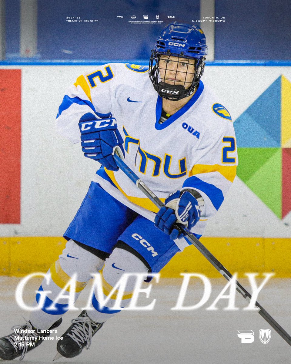 Time to close out the fall season! 

Today’s game is the Huntingtons Disease Awareness game in honour of Jess Pollards Mom. 

🆚: Windsor Lancers 
⏰: 2:15 pm
📍: Mattamy Athletic Centre
📺: OUA.tv
🎟️: Students get in free with one card