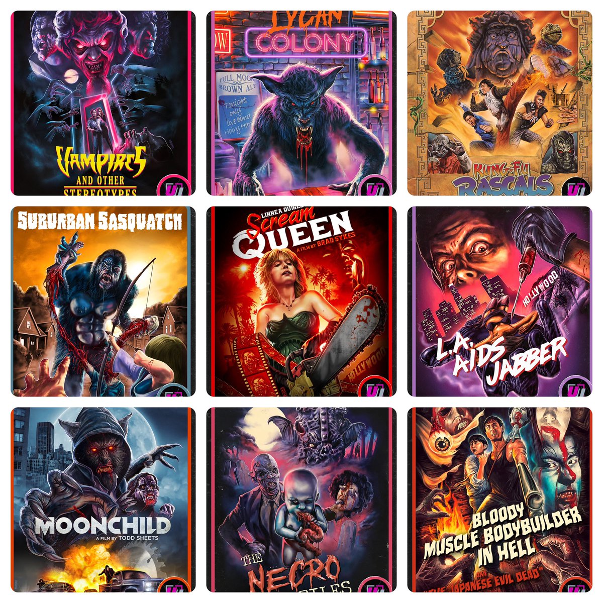 alltwistedup's tweet image. I am fallling in love with the #VisualVengeance physical media release covers!! Who are the artists on these?!
@VisualVenVideo Can’t wait to check sone of these titles out!!