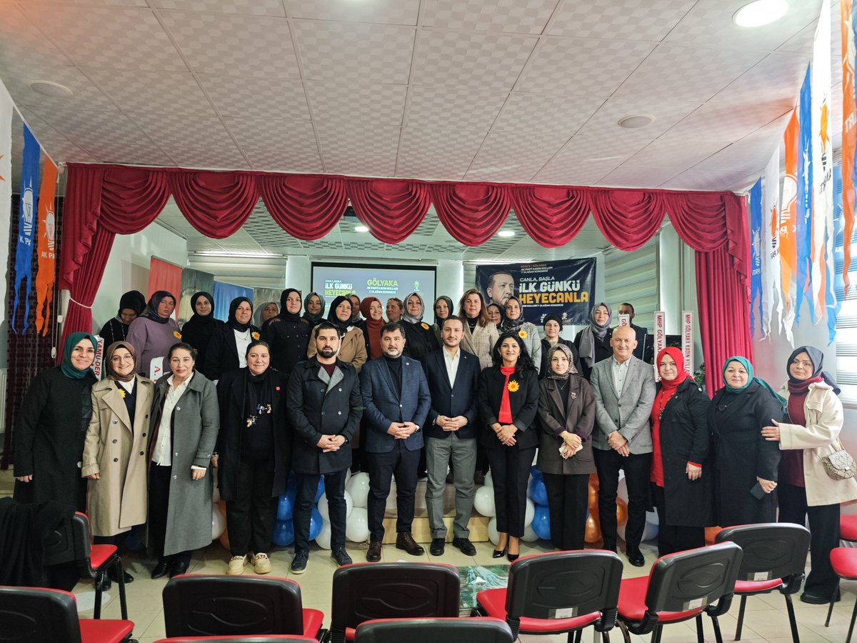 SengulogluHasan's tweet photo. "Kadınları dışlayan bir siyasetin başarılı olması, milletle buluşması ve ülkeye hizmet etmesi mümkün değildir."

AK Parti Gölyaka 7. Olağan İlçe Kadın Kolları Kongresi'ni birlik ve beraberlik içerisinde gerçekleştirdik. https://t.co/bLVa62UOCn