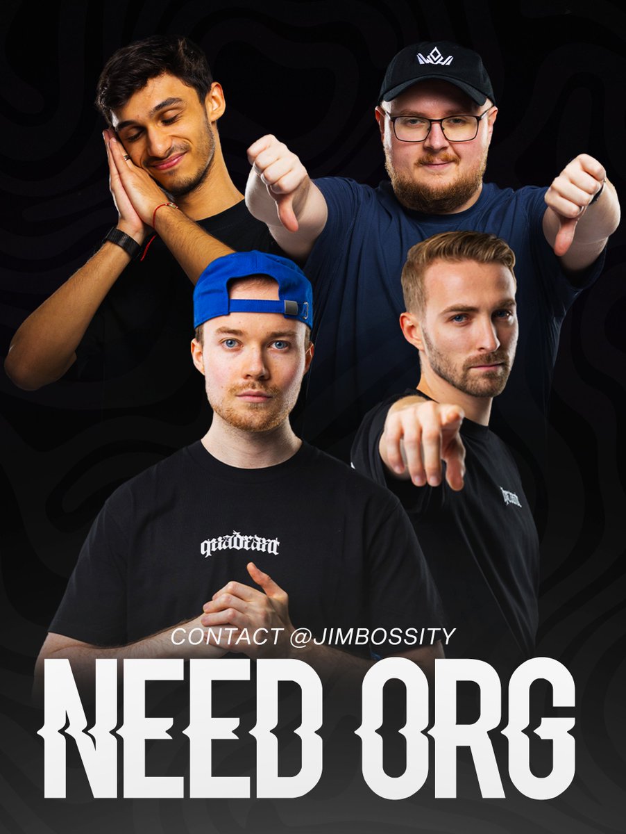 🚨 ROSTERMANIA

Une nouvelle équipe Européenne se forme. 🔥
Nos français 🇫🇷 Sica et TchiK joignent leurs forces avec Jimbo et Mighty.

🐐 <a href="/Jimbossity/">Z10 Jimbo</a> 
🐐 <a href="/zMightys/">Mighty</a> 
🐐 <a href="/RSicaa/">Z10 Sica</a> 
🐐 <a href="/TchiKSD/">Z10 TchiK</a> 
🐐 <a href="/KronosZer/">Z10 Kronos</a> (c)

Ils sont actuellement à la recherche d'une organisation à représenter.