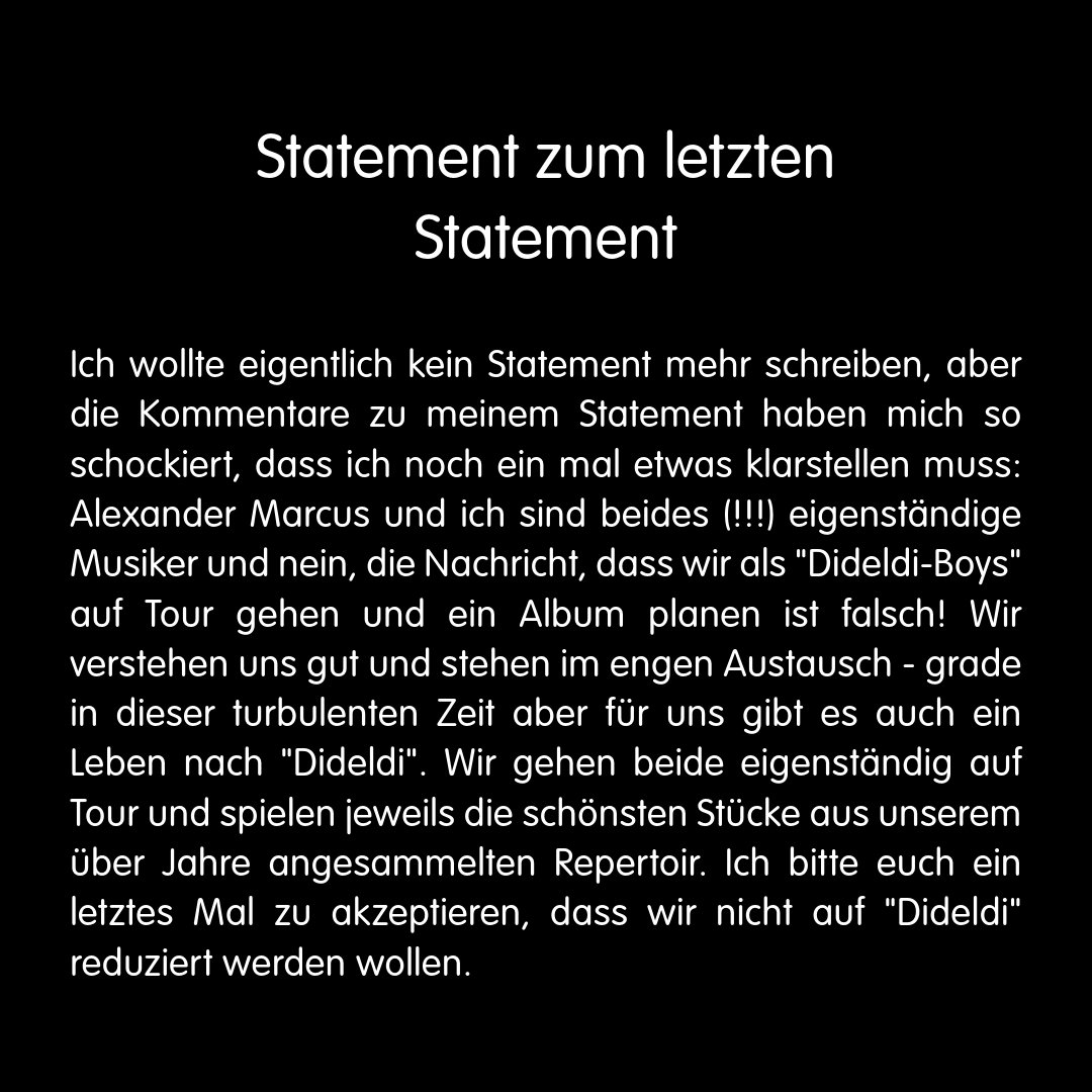 Jetzt ist wirklich ALLES gesagt. #mehralsdideldi #musik