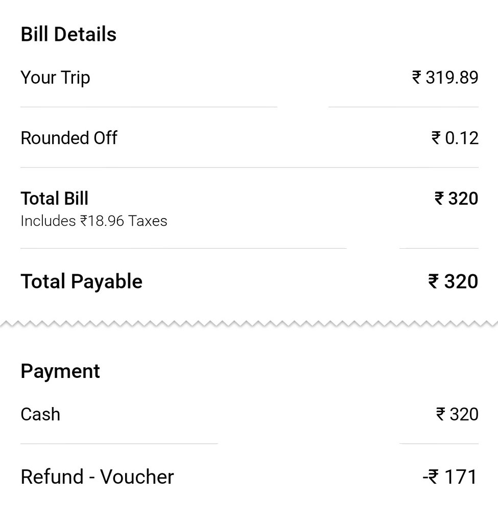Arachnodev's tweet image. I booked my cab on @Olacabs as I got it for ₹149 at a discount. But then after the completion, I was asked to pay ₹320 and when I raised the issue I was unable to contact customer service but a voucher refund was directly offered to me. What scam is this? @ola_supports