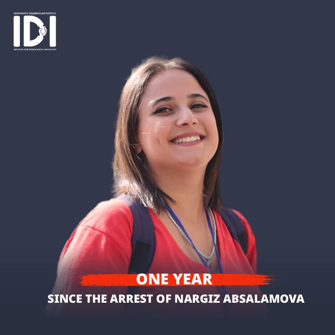 idiazerbaijan's tweet photo. 🛑 Journalist Nargiz Absalamova has been unjustly detained for 1 year. Her courage reminds us that we should keep fighting for justice and freedom.

🕊 #FreeNargiz #JusticeForNargiz #PressFreedom https://t.co/FEUi2erfXJ