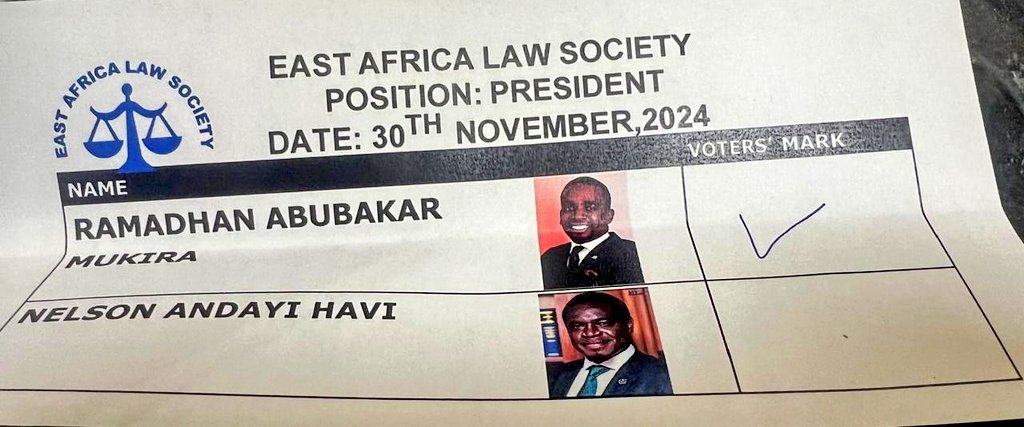 BREAKING NEWS: My Maseno School quarter boy, <a href="/Ramah_Abubakar/">Ramah Abubakar</a>, is your new East Africa Law Society President. Dr Robert Ouko House, stand up!