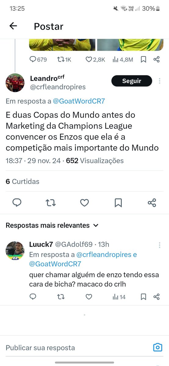 Willsizee's tweet photo. @crfleandropires @GoatWordCR7 Se eu fosse vc, abria um boletim de ocorrência. https://t.co/ESBUN2e6I2