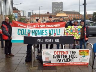 Unite_Community's tweet photo. @UniteCommunity Out today with the Energy 4 All Campaign supporting the Winter Fuel Allowance and retired members. Outstanding turn out by Unite Community https://t.co/TjwEZDYKfM