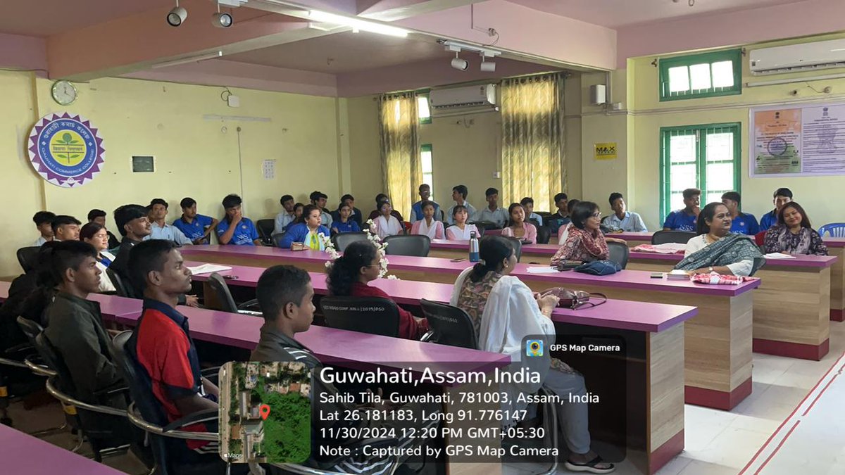 NSS_GCC's tweet photo. Observing #WorldAIDSDay2024, Gauhati Commerce College Red Ribbon Club &amp;NSS Unit organized an awareness program with Smt. Jahnabi Goswami.Let's promote awareness,protect rights &amp; dignity of people living with HIV! #MyHealthMyRights @_NSSIndia @gccnss2 @mybharatgov @nss_rdguwahati https://t.co/49WoKIBJNA
