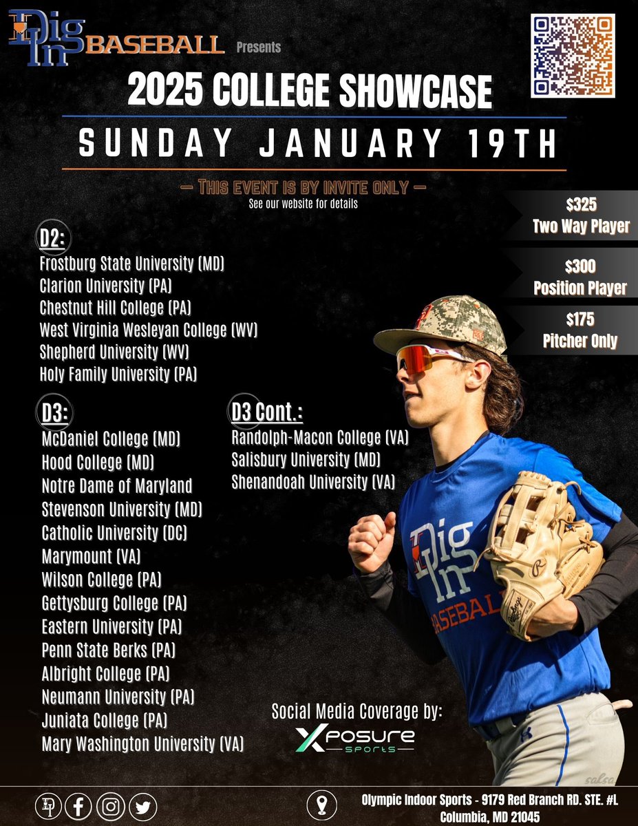 ‼️ATTENTION 2025s, 2026s, &amp; 2027s‼️

Uncommitted?
Tired of getting overlooked?
Tired of zero exposure?

Join us on Sunday, January 19th!

➡️DIRECT exposure to over 20 D2 &amp; D3 college coaches

➡️Social media coverage by <a href="/Xposure_Sports/">Xposure Sports</a> 

➡️Hosted by Olympic Indoor Sports in