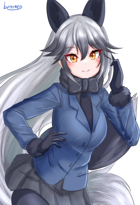 毎日イラストチャレンジ七日目ギンギツネ 