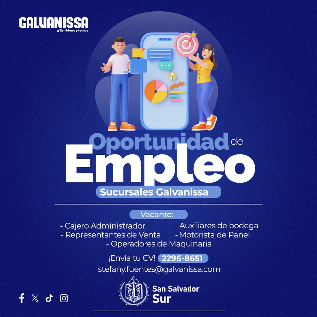 alcaldia_sss's tweet photo. Oportunidad de Empleo. 🤝 https://t.co/KhNWDS6Ib7