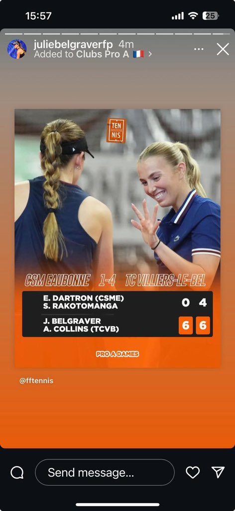 Big WELL DONE to Dunblane’s Ali Collins (now training in Spain) who was part of the TC Villiers Le Bel women’s team who won the French National League title 2day beating CSM Eaubonne 4-1 in final match of the season. 
👏 what a difference a great team environment makes. <a href="/alicol27/">Ali Collins</a>