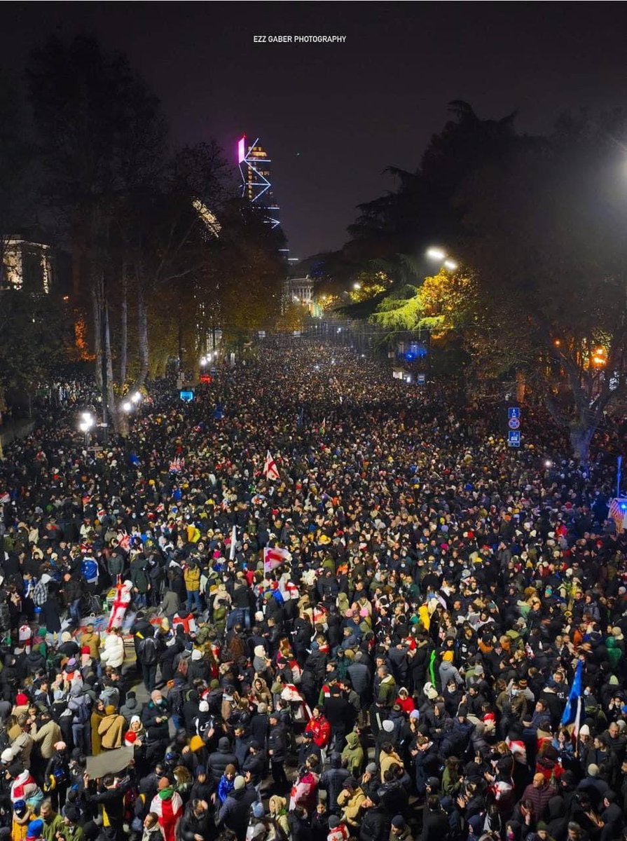 Marika Mikiashvili 🇬🇪🇺🇦🇪🇺 (@mikiashvili_m) on Twitter photo Tbilisi now. Many other cities and towns protesting. #GeorgiaProtests Tbilisi now. Many other cities and towns protesting. #GeorgiaProtests