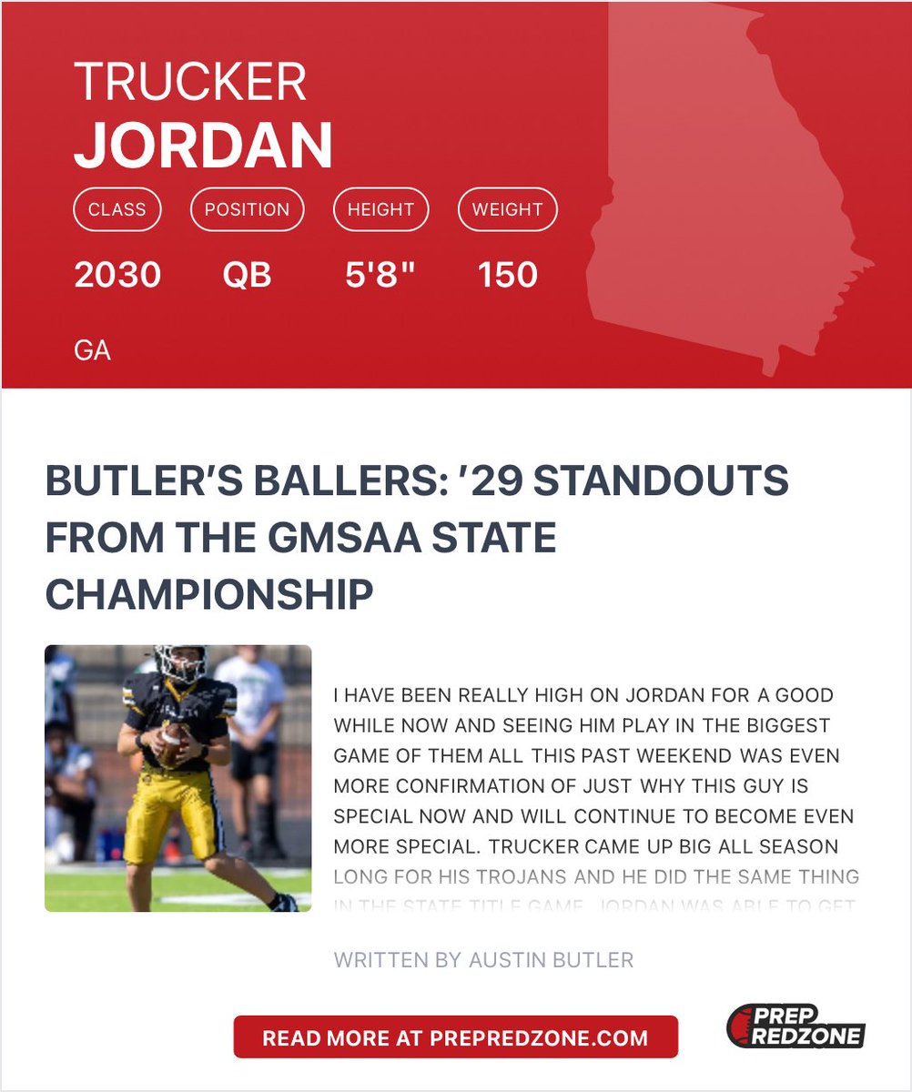 Thank you <a href="/__AustinButler/">AB</a> <a href="/PrepRedzone/">Prep Redzone 🏈</a> <a href="/PrepRedzoneGA/">Prep Redzone Georgia</a> <a href="/PrepRedzoneNext/">Prep Redzone 𝙉𝙀𝙓𝙏 🏈</a> 
<a href="/QBHitList/">QBHitList.com</a> <a href="/tballardqbcoach/">Tony Ballard</a>