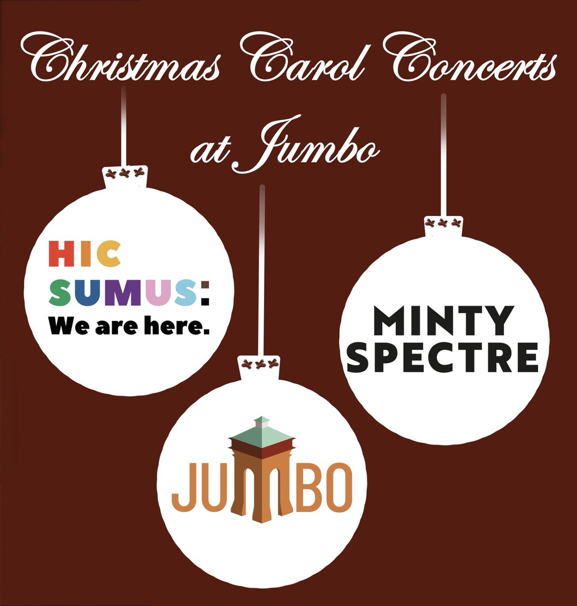 Now we are feeling really festive! We are delighted to announce fundraising concerts INSIDE #Jumbo #Colchester Our amazing friends ⁦Hic Sumus &amp; Minty Spectre will be performing on Dec 8 &amp; 22. Head over to Jumbo.org.uk for more details ⁦<a href="/VisitColchester/">Visit Colchester</a>⁩ ⁦⁦