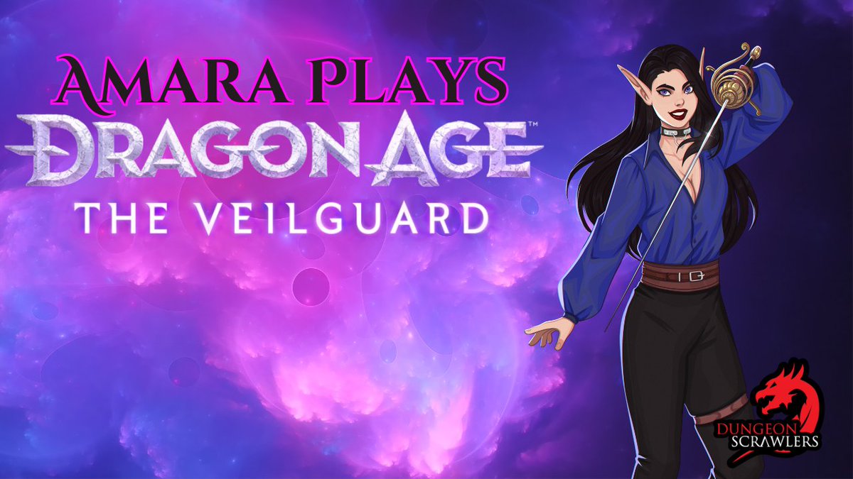 Dungeon Scrawlers (@dungeonscrawl) on Twitter photo Today's the day! Join Scrawler member Alexandra Pitchford as she delves into Dragon Age: the Veilguard as her <a href="/IsekaiRealms/">Isekai Realms</a> character Amara!
We'll be starting soon, so come check it out!
twitch.tv/dungeonscrawle… Today's the day! Join Scrawler member Alexandra Pitchford as she delves into Dragon Age: the Veilguard as her <a href="/IsekaiRealms/">Isekai Realms</a> character Amara!
We'll be starting soon, so come check it out!
twitch.tv/dungeonscrawle…